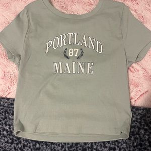 Aero graphic baby tee size m